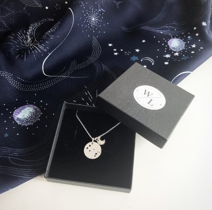 Sterling Silver Gemini Constellation Necklace