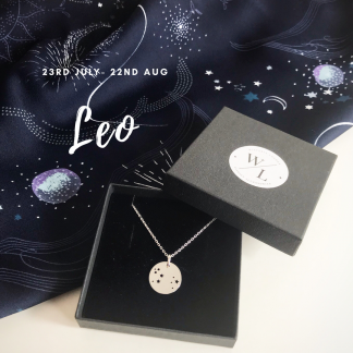 Sterling Silver Leo Constellation Necklace