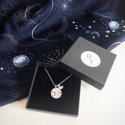 Sterling Silver Leo Constellation Necklace