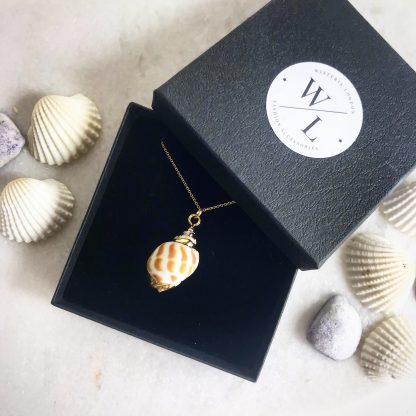 Mira Gold Natural Conch Shell Necklace