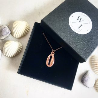 Marina Rose Gold Cowrie Shell Necklace