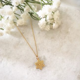 Gold Blossom Flower Necklace