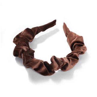 Amelia Brown Ruched Scrunchie Headband