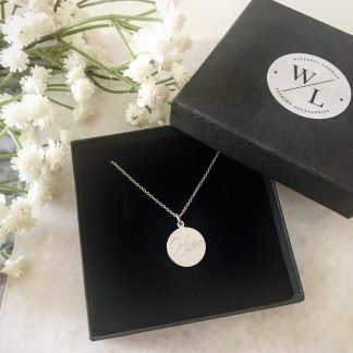 Sterling Silver Hope Necklace