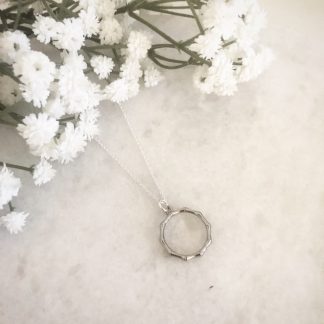 Willow Silver Wreath Necklace