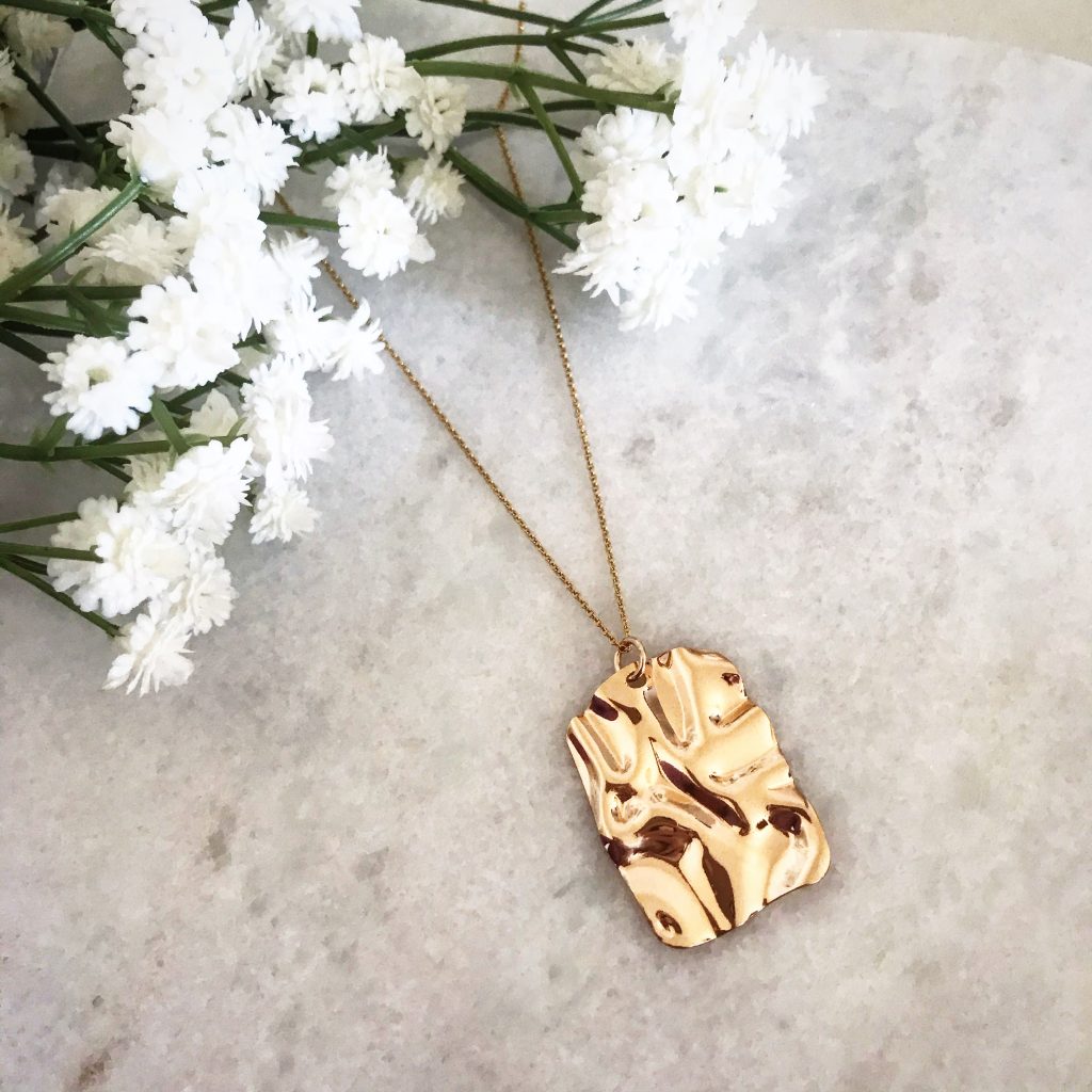 Sand Dune Gold Plated Necklace