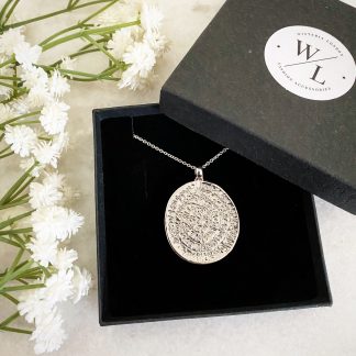 Cassia Large Silver Coin Necklace