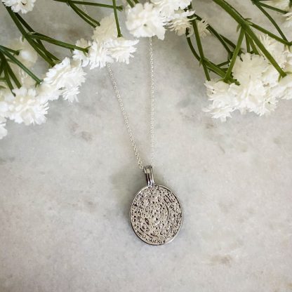 Anthea Silver Coin Necklace