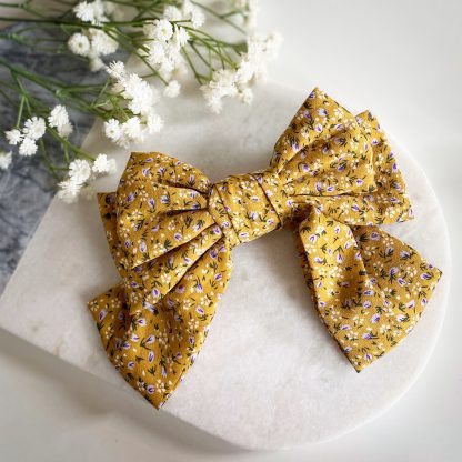 Fifi Yellow Floral Hair Bow