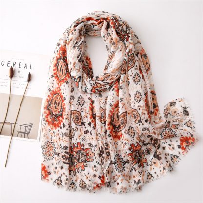 Nora Floral Print Scarf