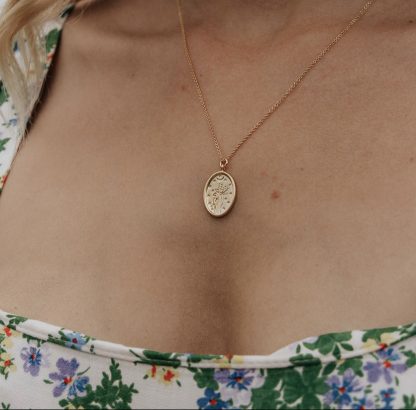 Juniper Gold Wildflower Necklace