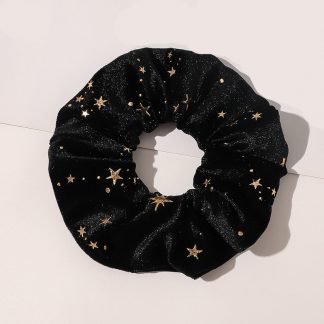 Millicent Black Star Scrunchie