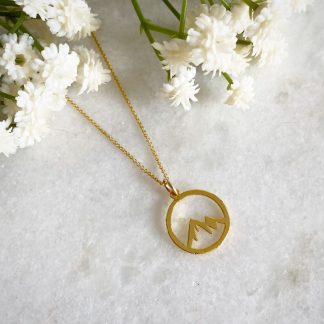 Moving Mountains Gold Necklace