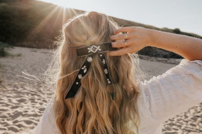 Aria Embellished Bow Hair Clip